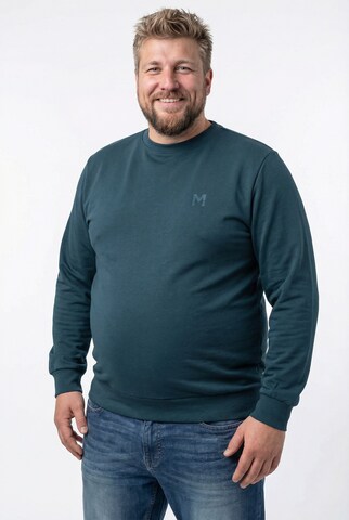 Men Plus Sweatshirt in Groen: voorkant