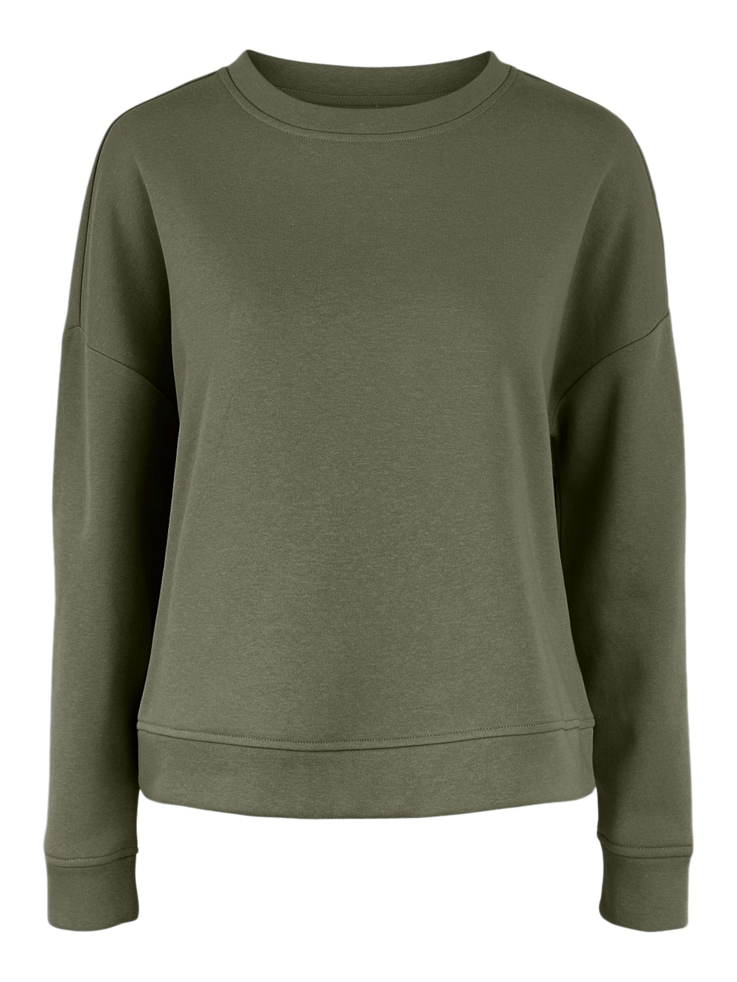 Sweat-shirt &#x27;Chilli&#x27; PIECES en vert : devant