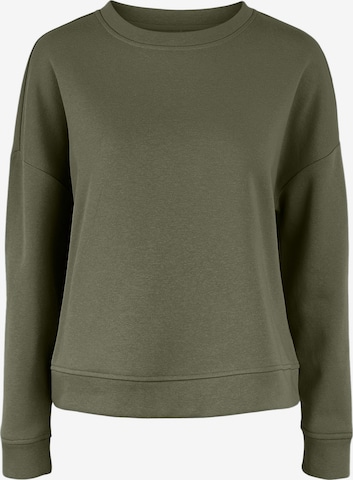 Sweat-shirt 'Chilli' PIECES en vert : devant