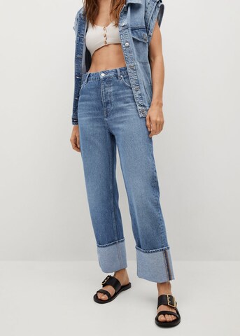 MANGO Regular Jeans 'ANGY' i blå