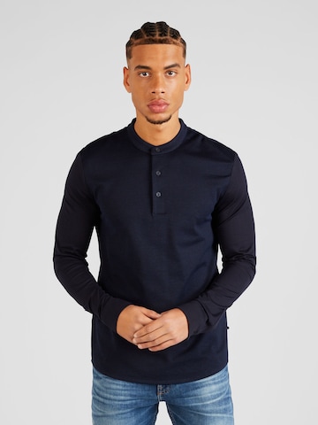 BOSS Black Shirt 'P-Pazel' in Blauw: voorkant