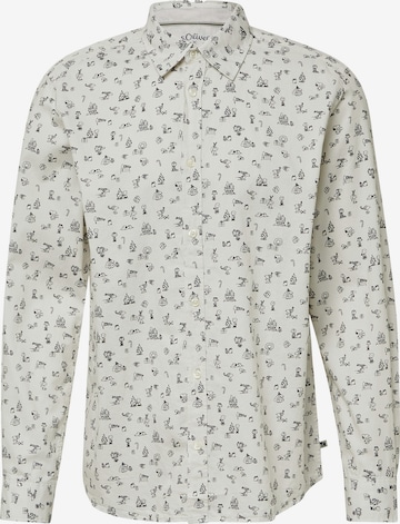 s.Oliver Regular Fit Hemd in Weiß: Vorderseite