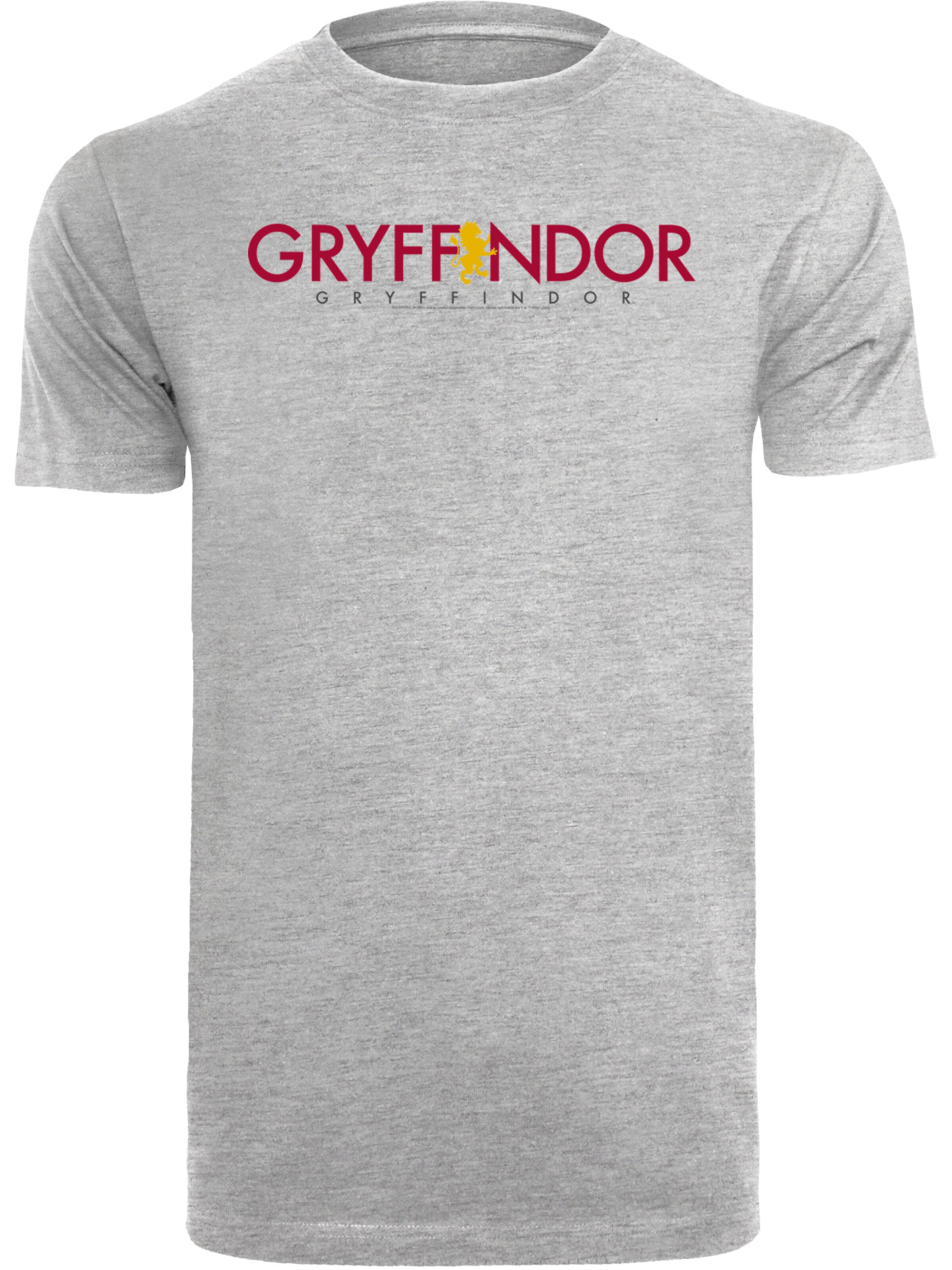 F4NT4STIC Shirt 'Harry Potter Gryffindor' in Grijs: voorkant