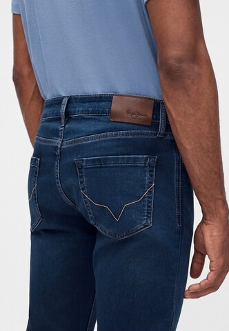 Pepe Jeans Skinny Fit Дънки 'FINSBURY' в синьо: отзад
