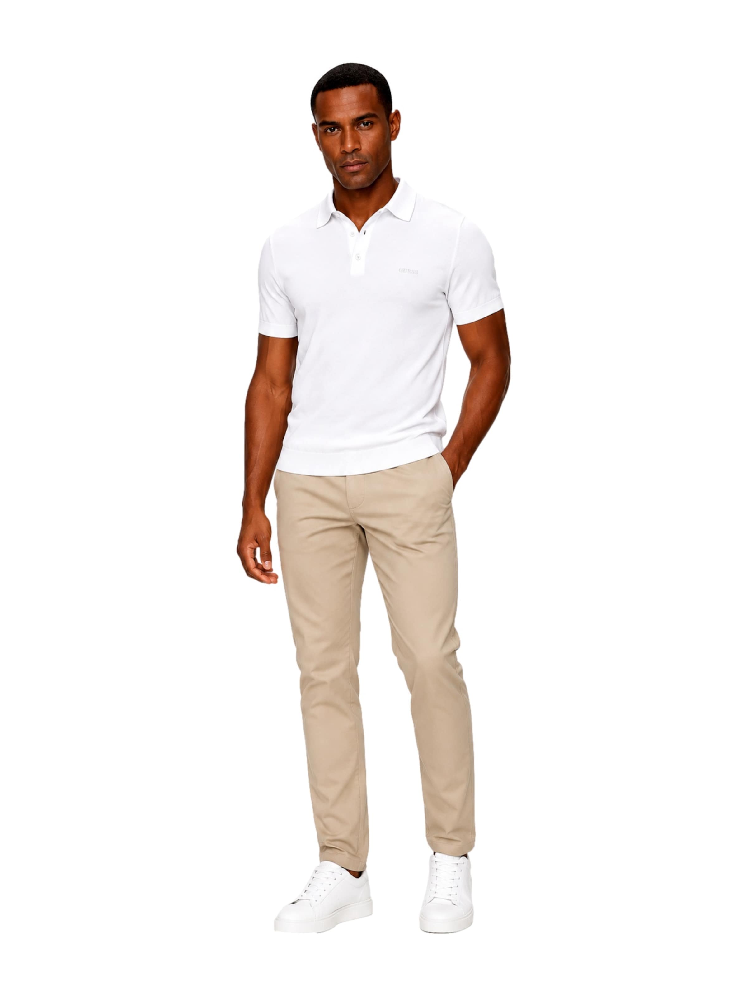 GUESS Tričko 'Cree Washed' - Biela