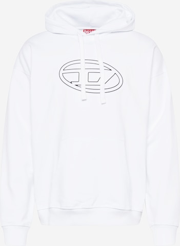 DIESEL Sweatshirt 'UMMER' in White: front