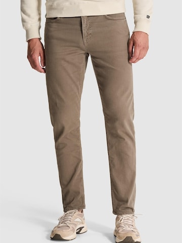 CAST IRON Normalny krój Spodnie 'Valver regular fit pants' w kolorze brązowy: przód