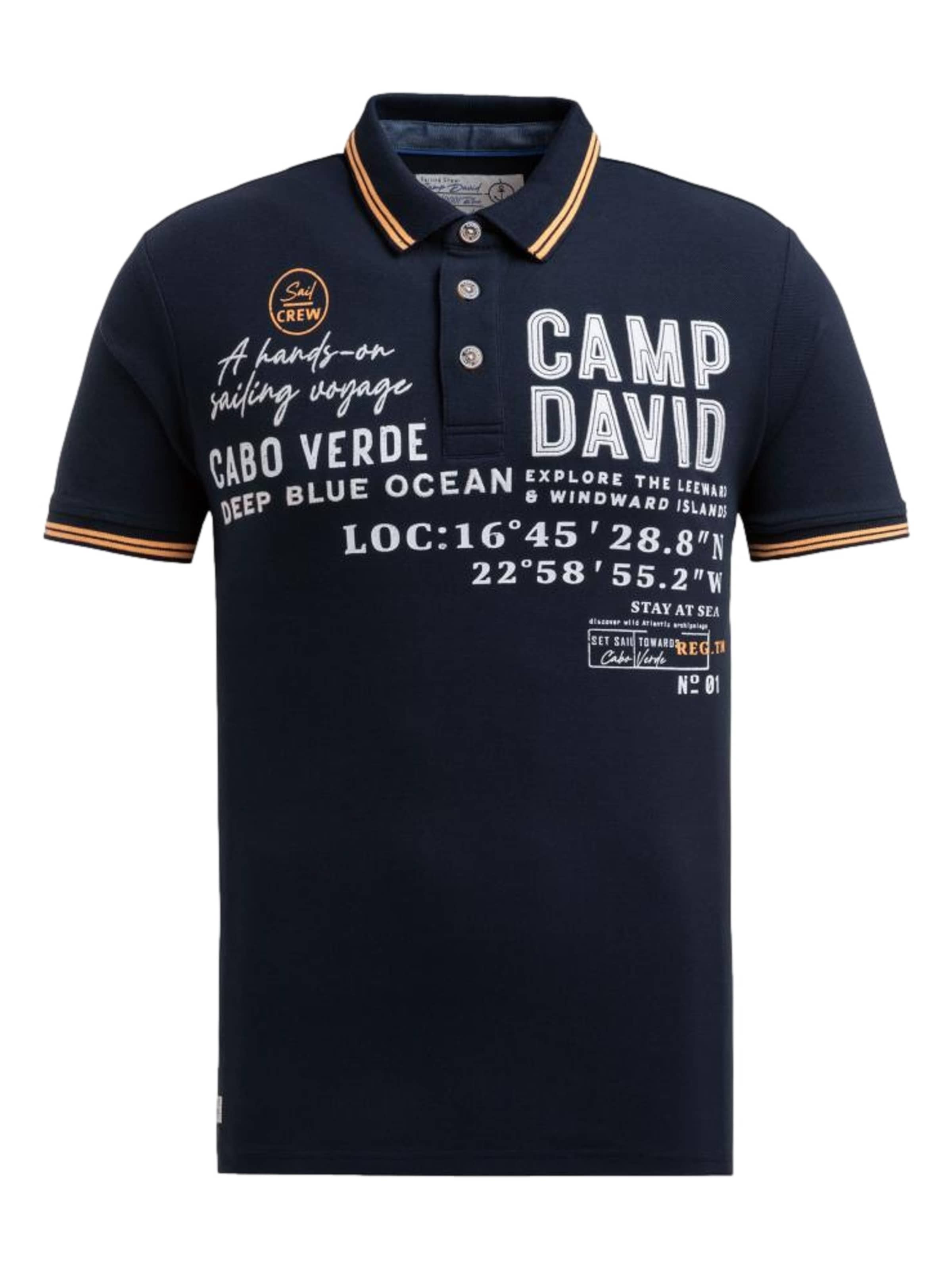 Tricou de la CAMP DAVID pe albastru: față