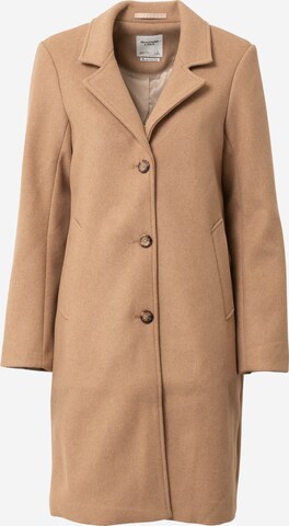 Manteau mi-saison Abercrombie & Fitch en marron : devant