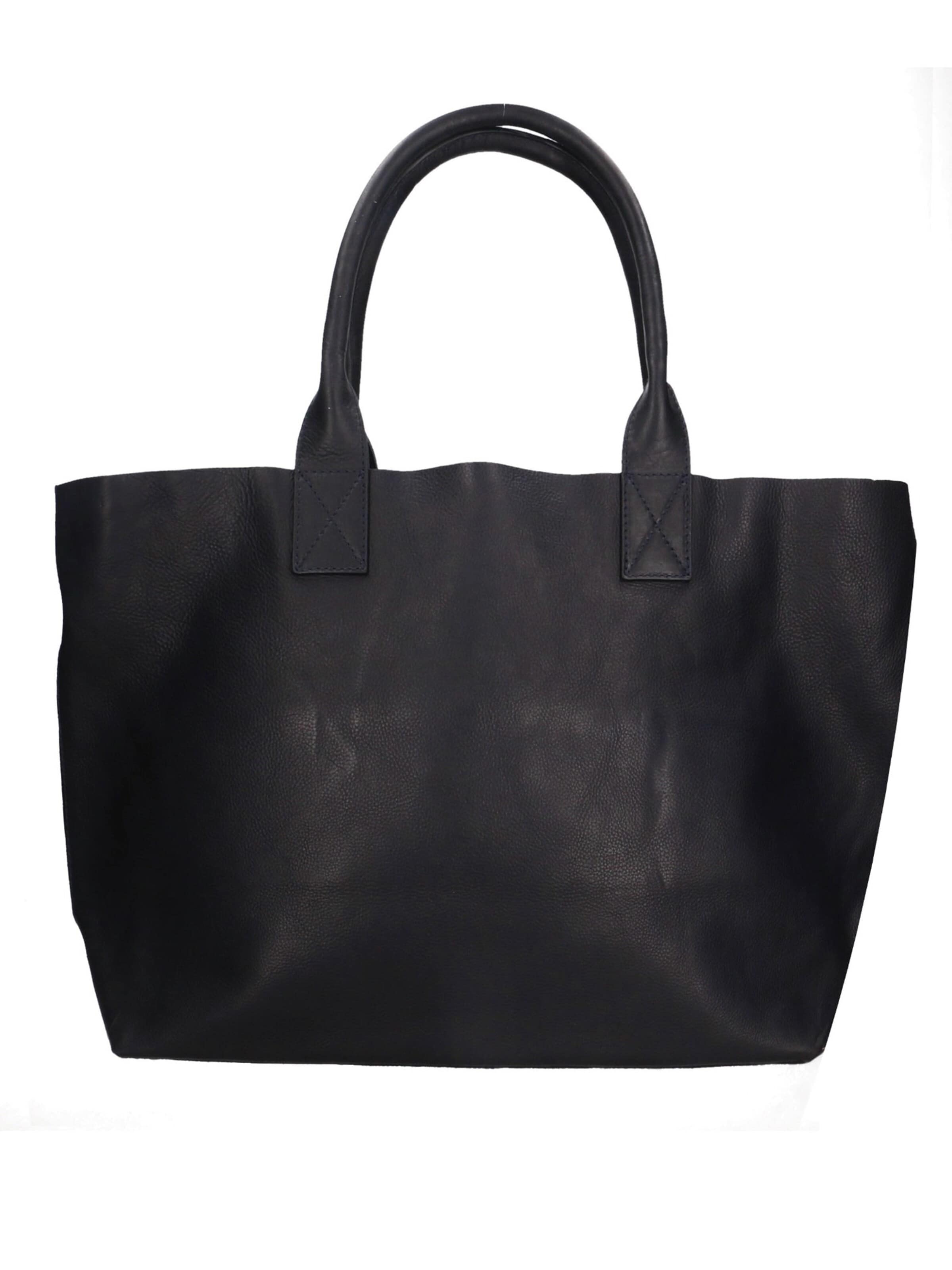 Shopper 'Borsa Shopper Donna Pelle Vacchetta Nera - Manico in Pelle' di Chiara Ferretti in blu