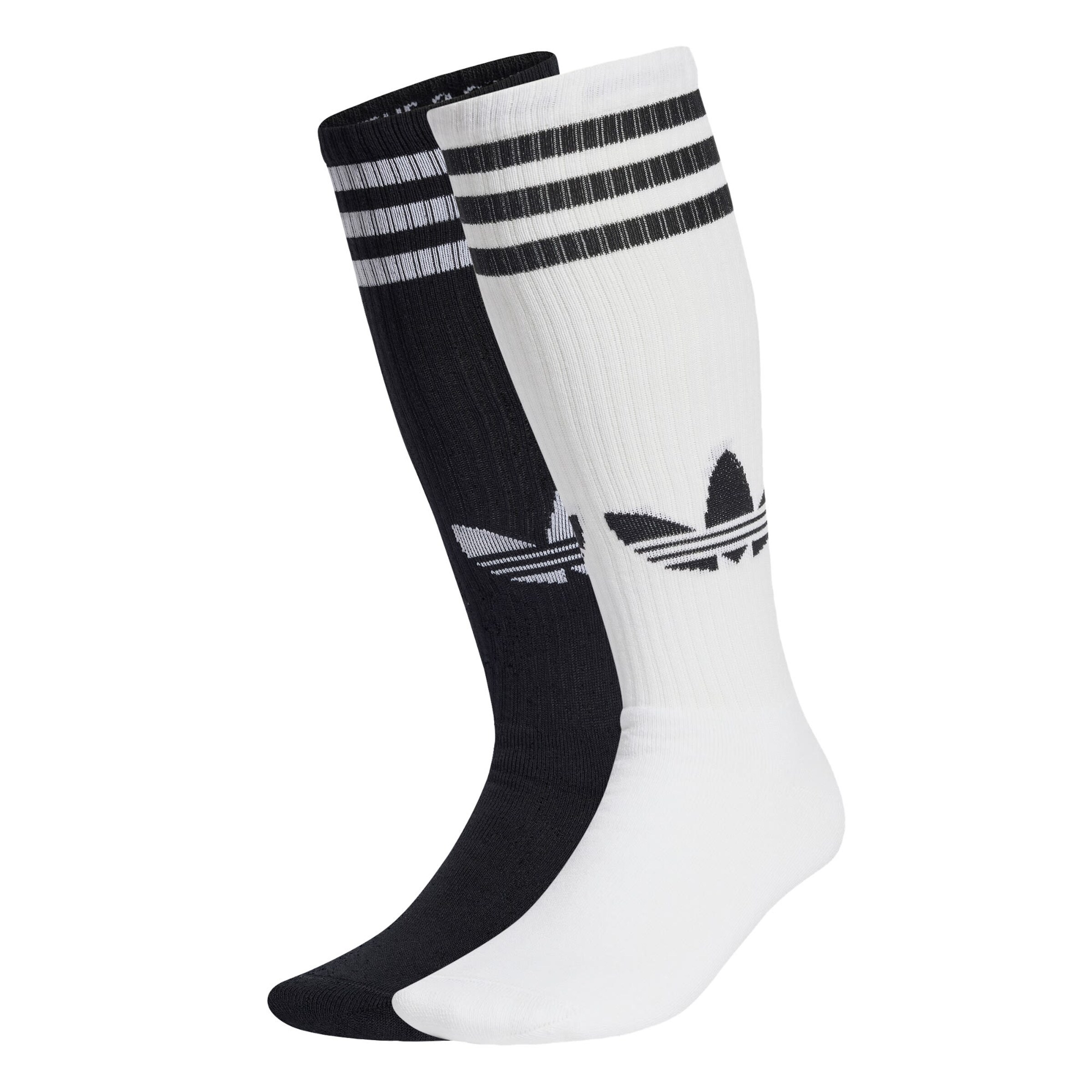 Chaussettes 'Knee Sock 2 Pairs' ADIDAS ORIGINALS en noir : devant