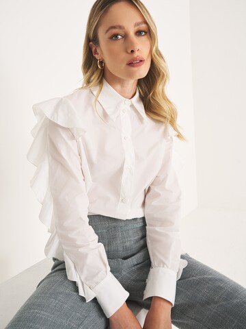 Camomilla Italia Blouse 'CAROLA' in Wit: voorkant