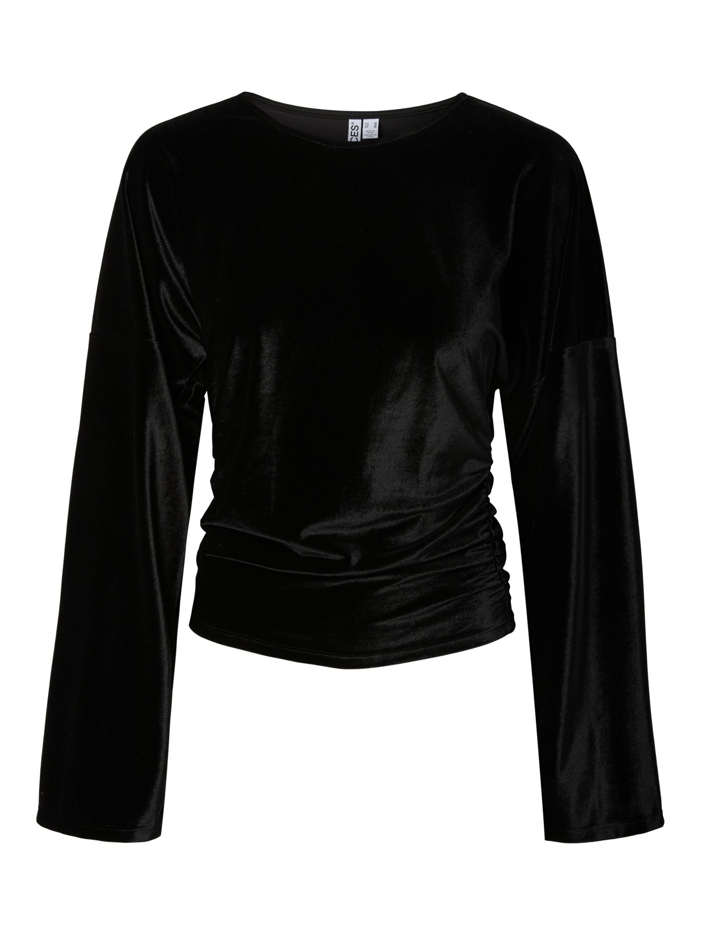 PIECES Shirt 'PCAlli' in Zwart: voorkant
