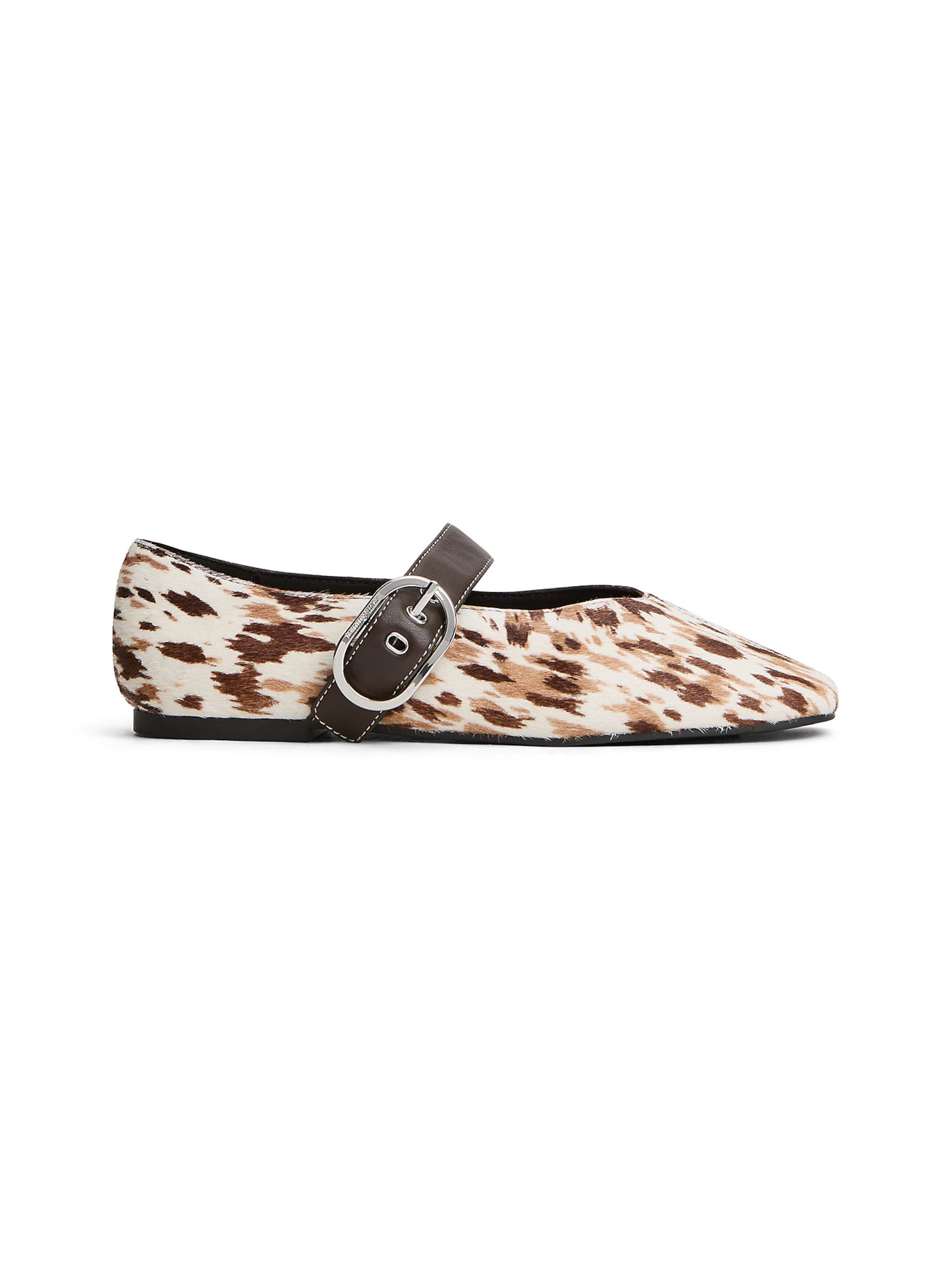 Tommy Jeans Strap ballerina in Brown