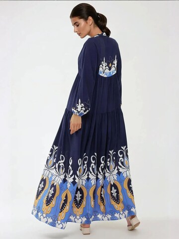 Hiccup Shirt Dress in Blue