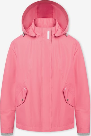 Veste mi-saison 'Rainwearparka' MANISA en rose : devant