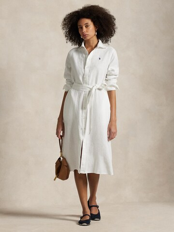Robe-chemise Polo Ralph Lauren en blanc : devant