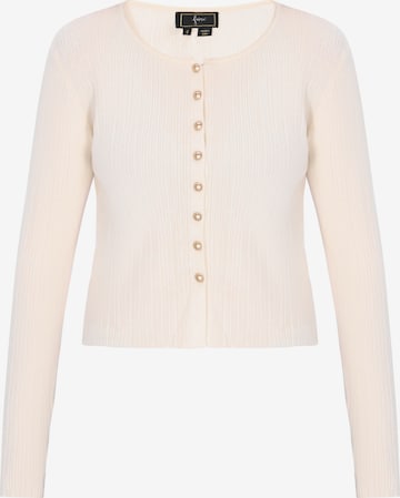 Cardigan faina en beige : devant