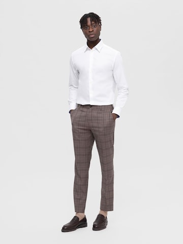 Coupe slim Pantalon chino SELECTED HOMME en beige