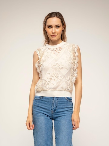 Tantra - Top en beige: frente