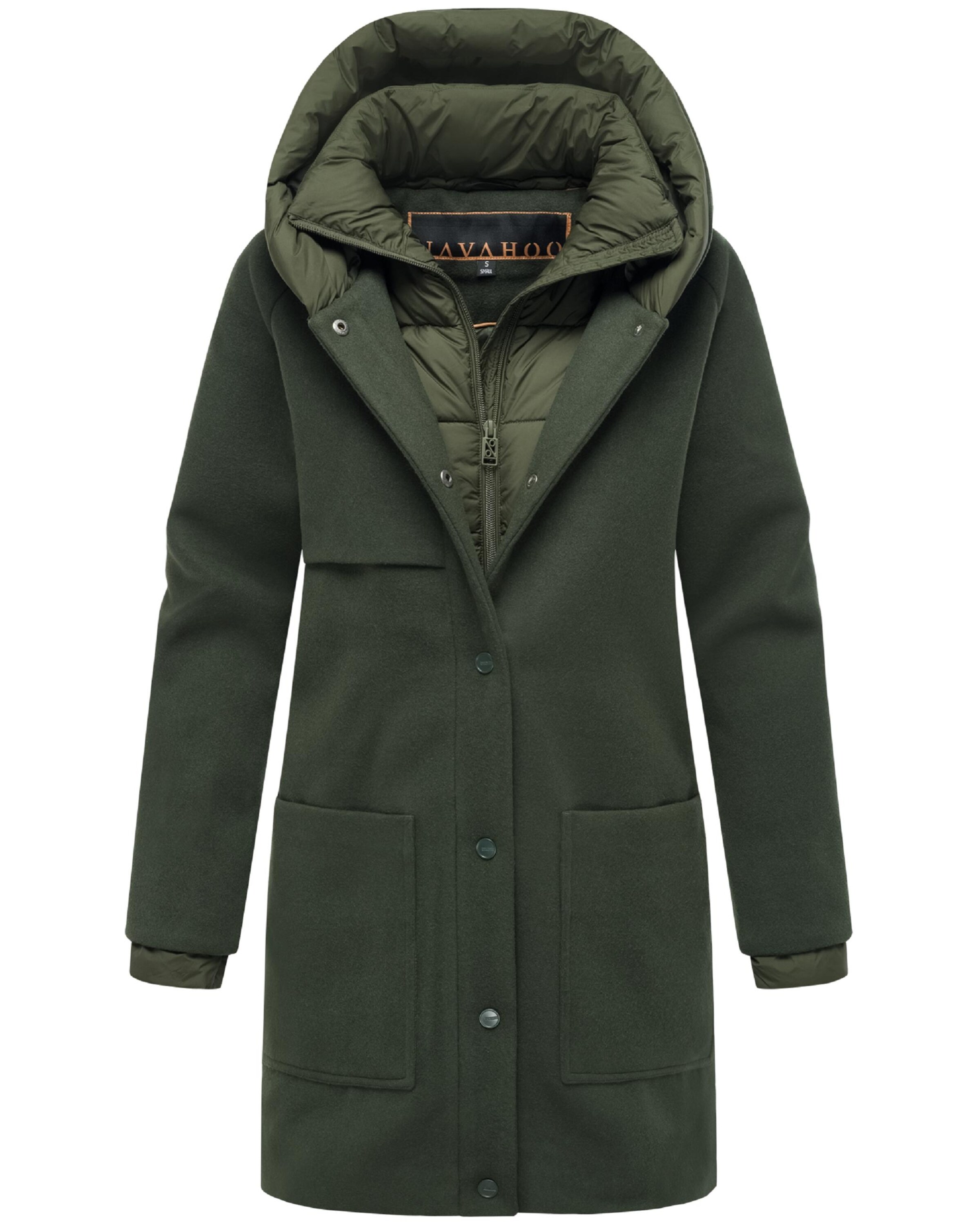 NAVAHOO Зимнее пальто 'Flauschwunder 14' в Зеленый