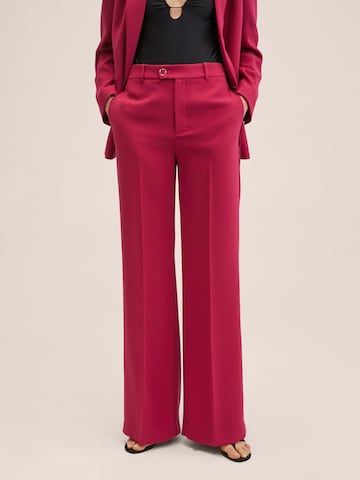 MANGO Zvonové kalhoty Kalhoty s puky 'IGUANA' – červená: přední strana