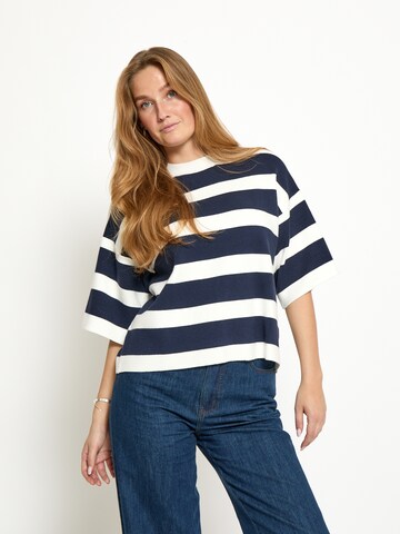 Pull-over 'Lupi' minus en bleu : devant