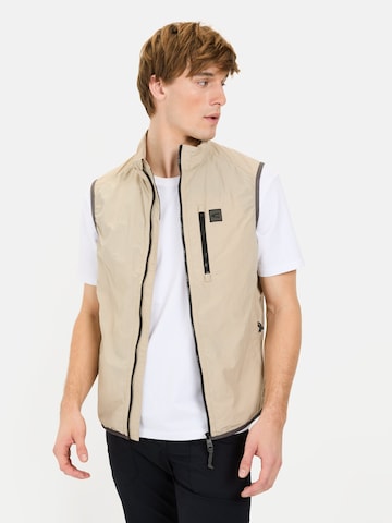 CAMEL ACTIVE Vest in Beige: front