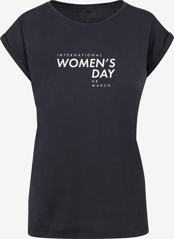 T-shirt 'WD - International Women's Day' Merchcode en bleu : devant
