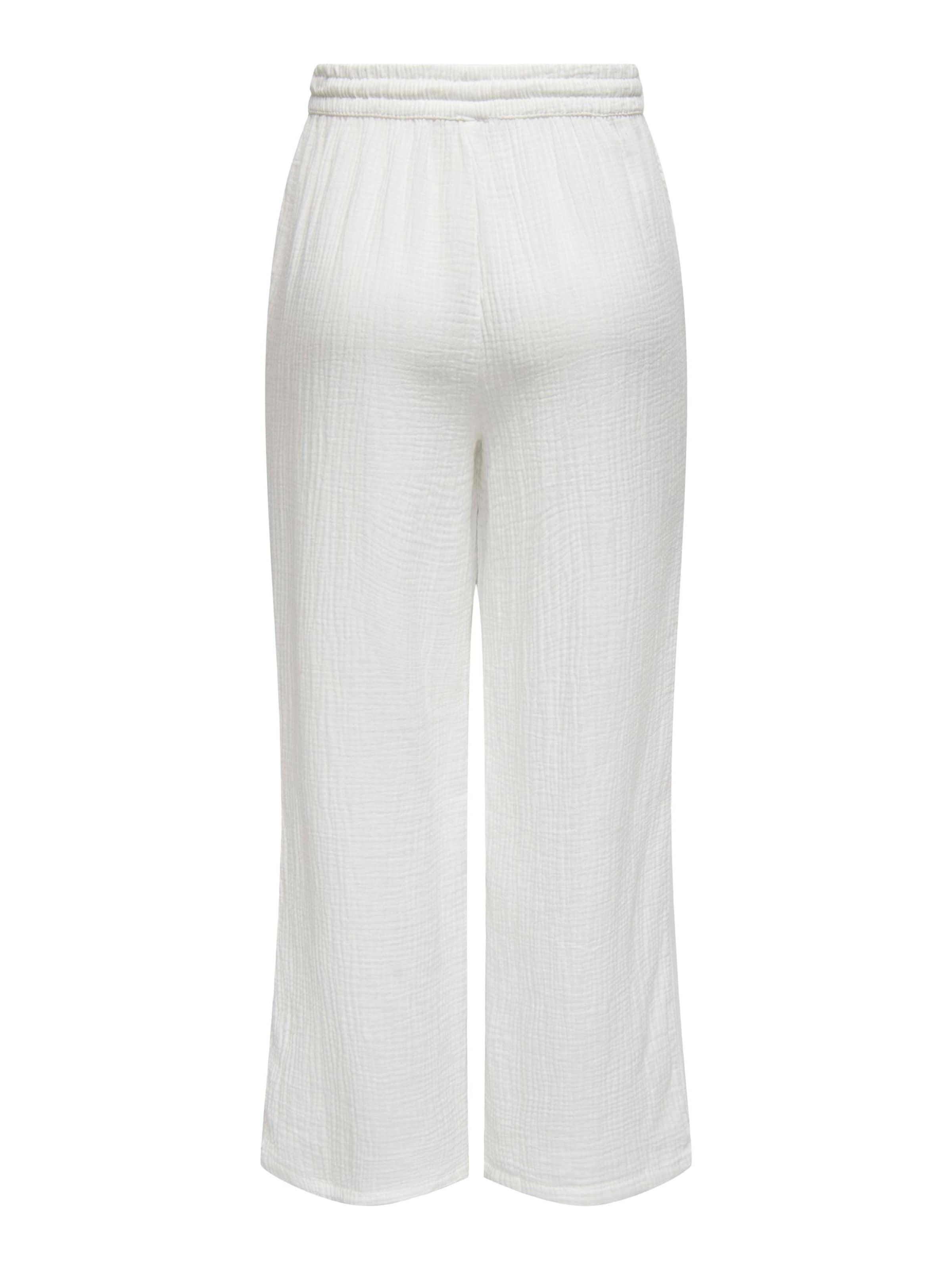 ONLY Wide leg Pants 'THYRA' in White