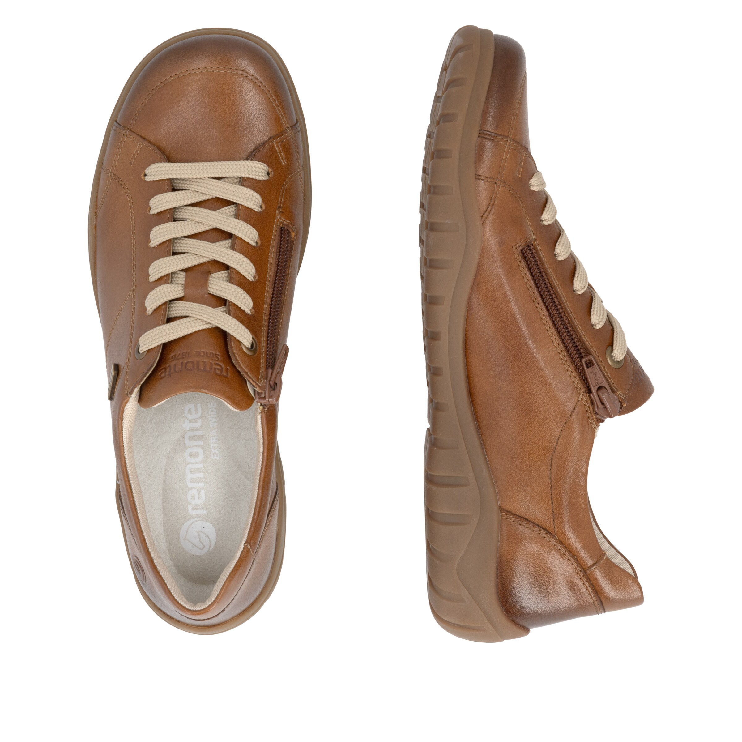 Chaussure de sport à lacets REMONTE en marron