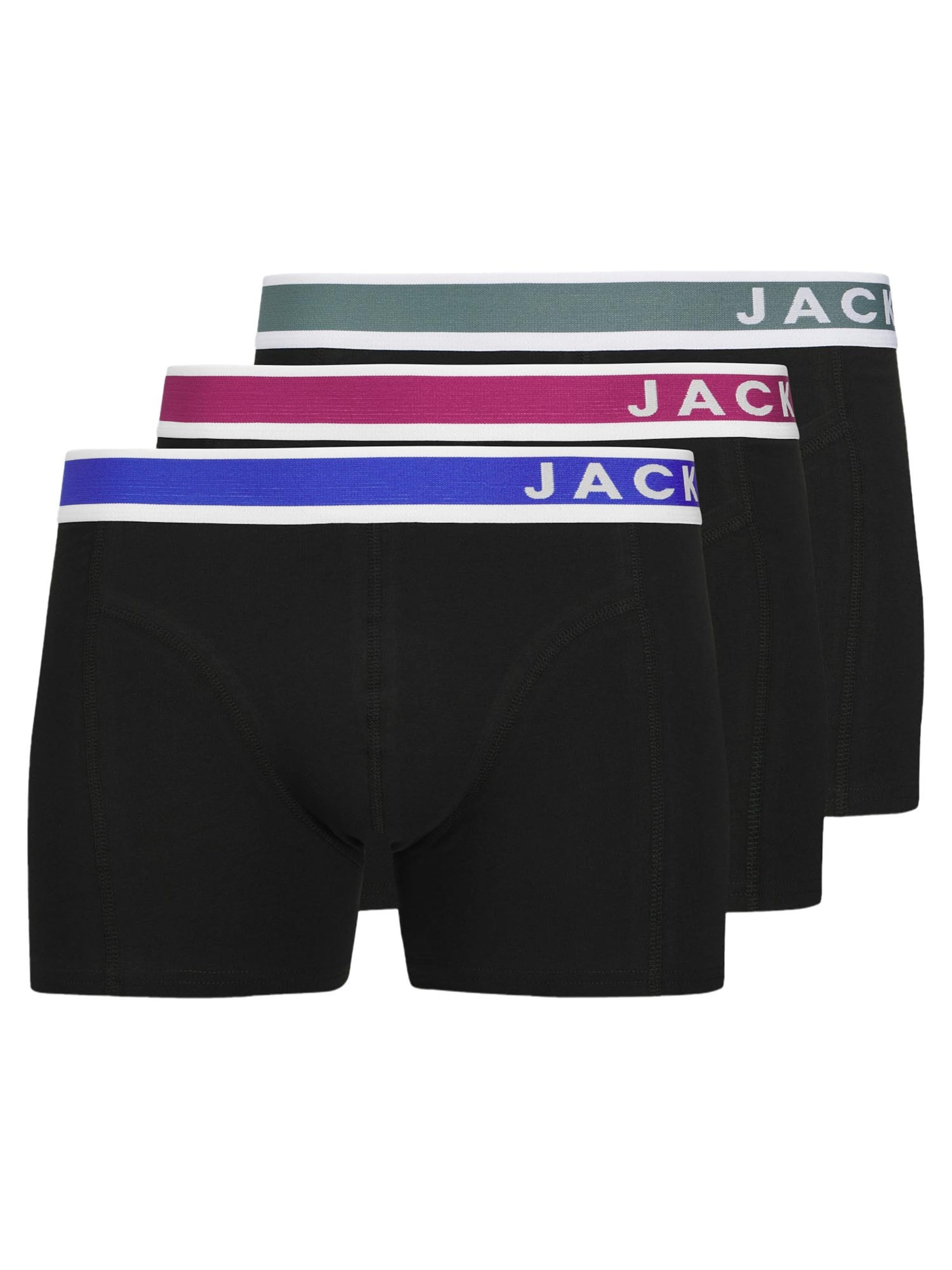 JACK & JONES - Calzoncillo boxer 'Easton' en negro: frente