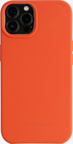 Protection pour Smartphone 'iPhone 13 Pro Max' Cheeky Chain Munich en orange : devant