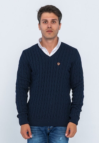 Pull-over 'Matteo' Giorgio di Mare en bleu