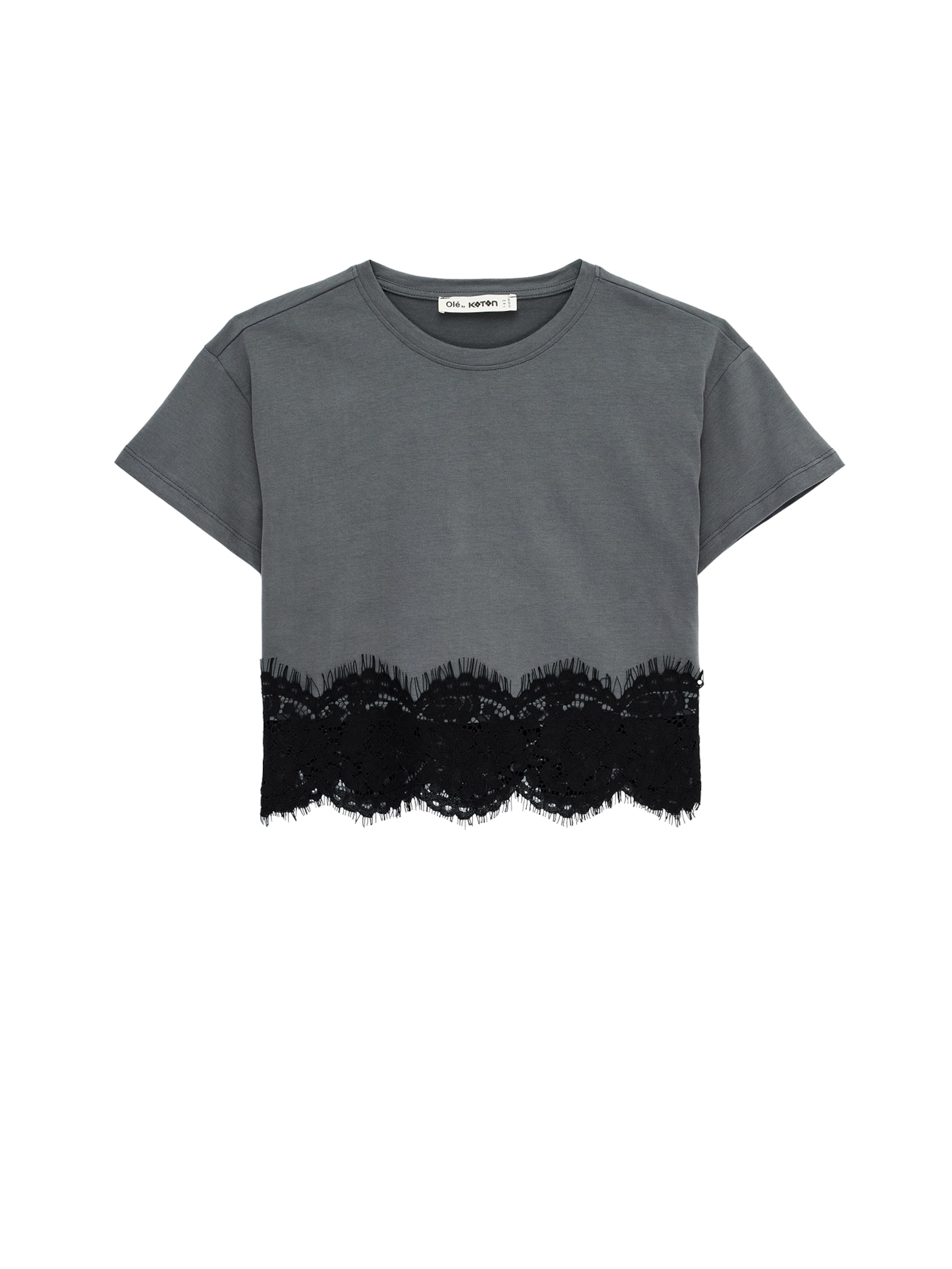 Koton Shirt in Grijs: voorkant