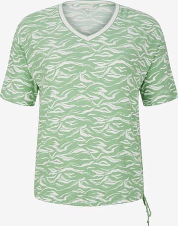 Tricou de la Tom Tailor Women + pe verde: față