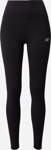 Skinny Pantalon de sport 'Essentials Harmony' new balance en noir : devant