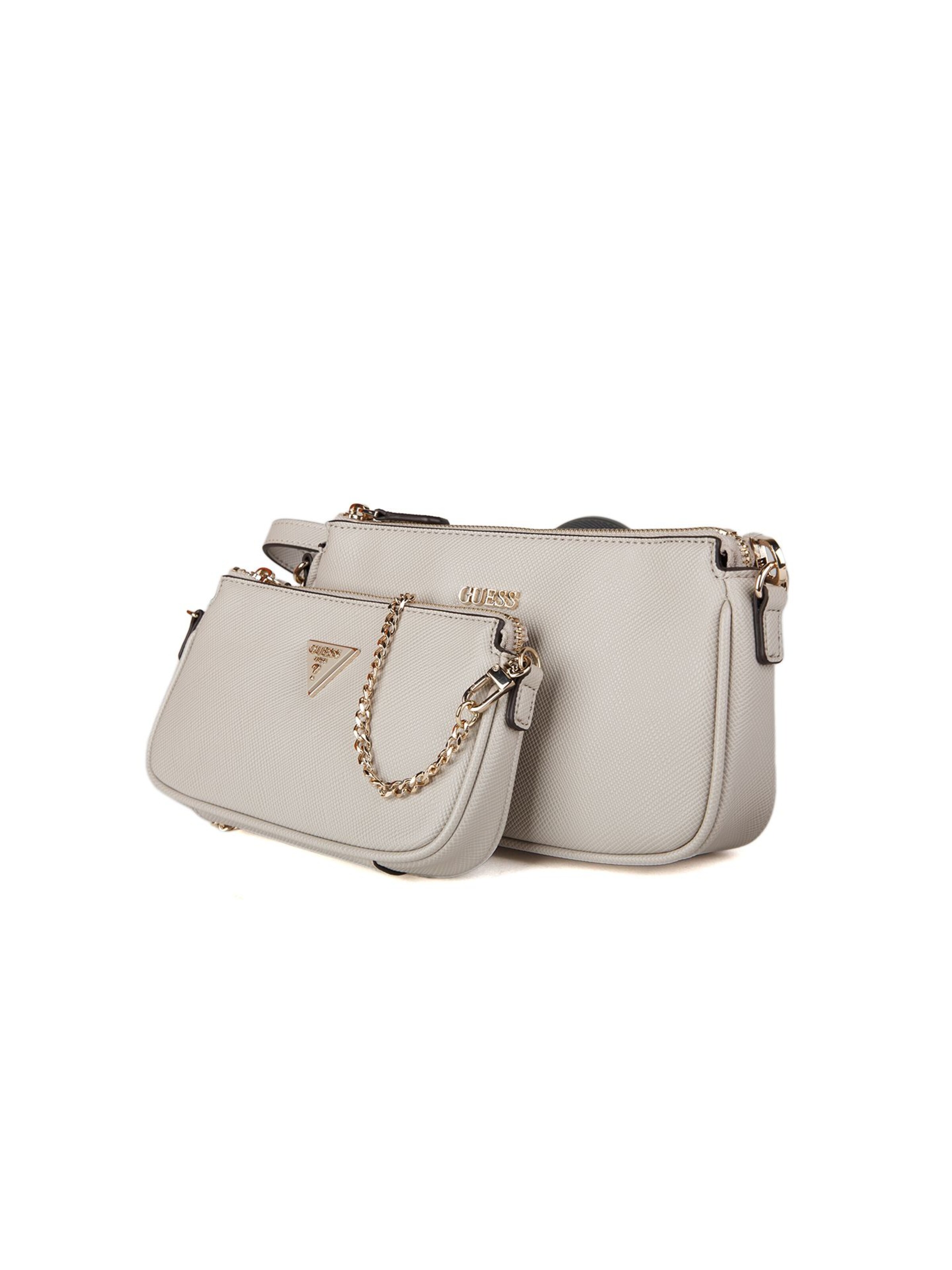 GUESS Umhängetasche 'Noelle Ii Dbl'‌‌ in Beige