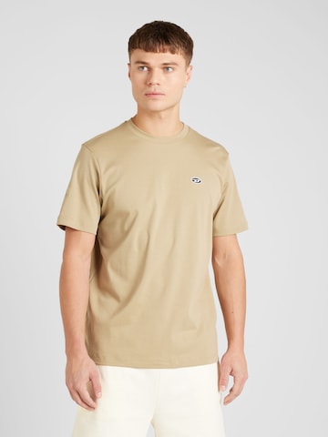 DIESEL T-shirt 'JUST DOVAL' i beige: framsida