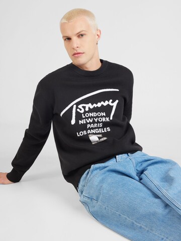 Pull-over Tommy Jeans en noir