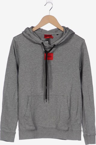 HUGO Sweatshirt & Zip-Up Hoodie in S in Grey: front