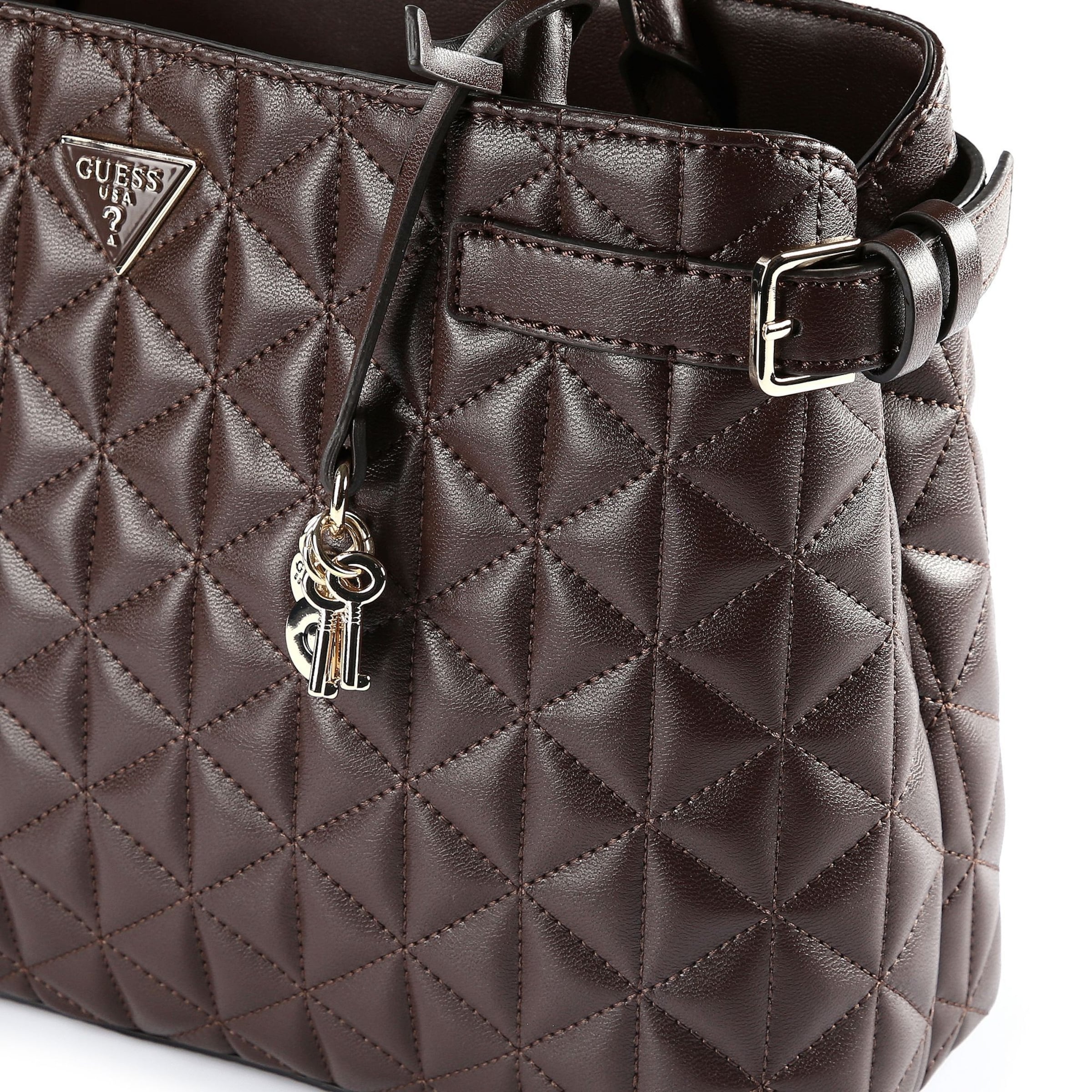 GUESS - Malas de tiracolo 'Paisleigh' em castanho