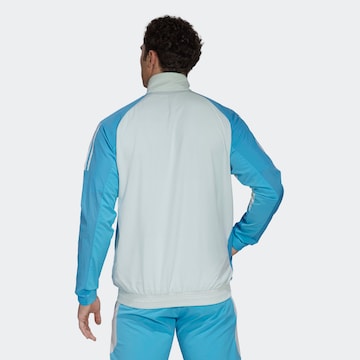 Pullover sportivo 'Training Quarter-Zip Oberteil' di ADIDAS SPORTSWEAR in bianco