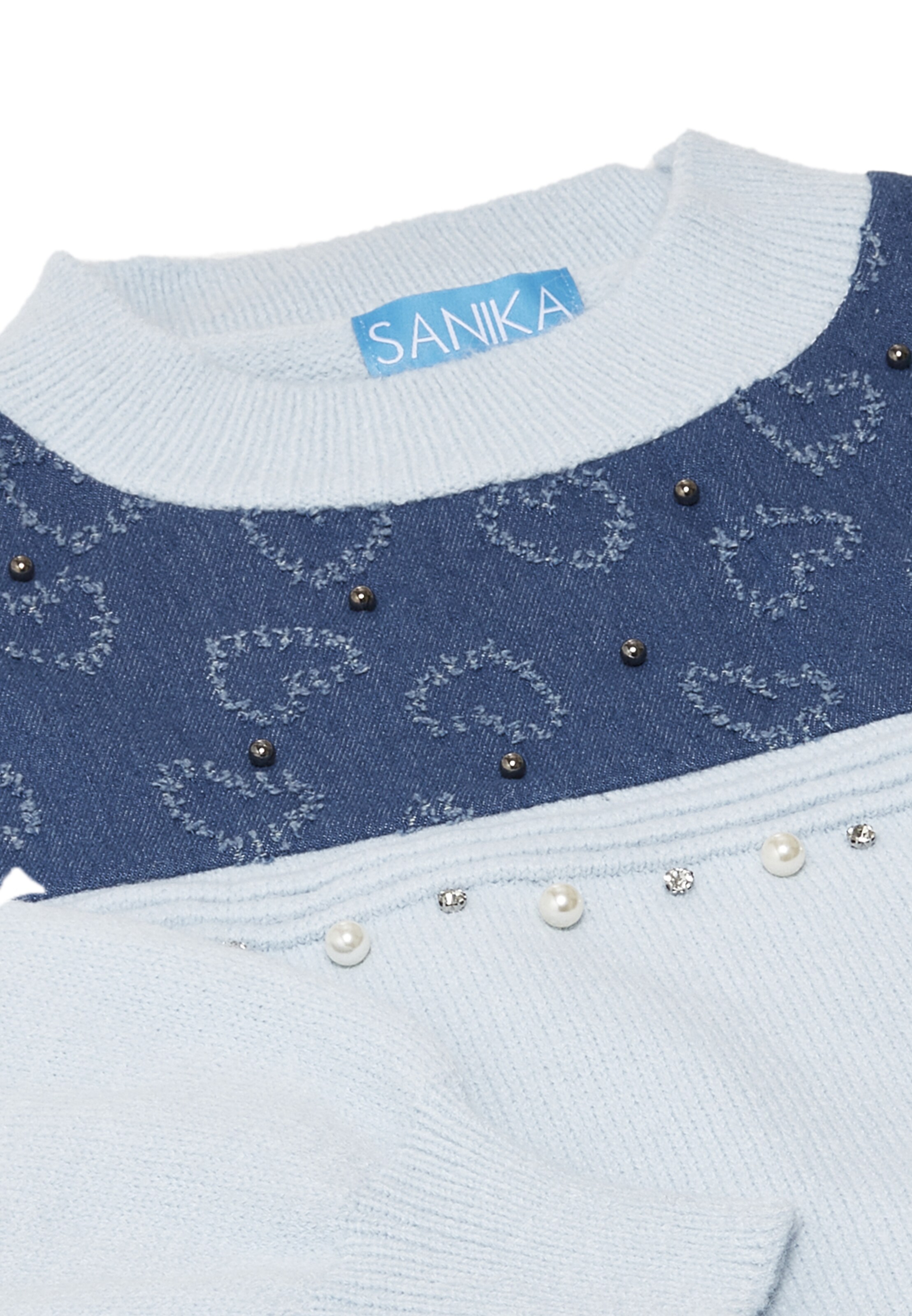 Pull-over SANIKA en bleu