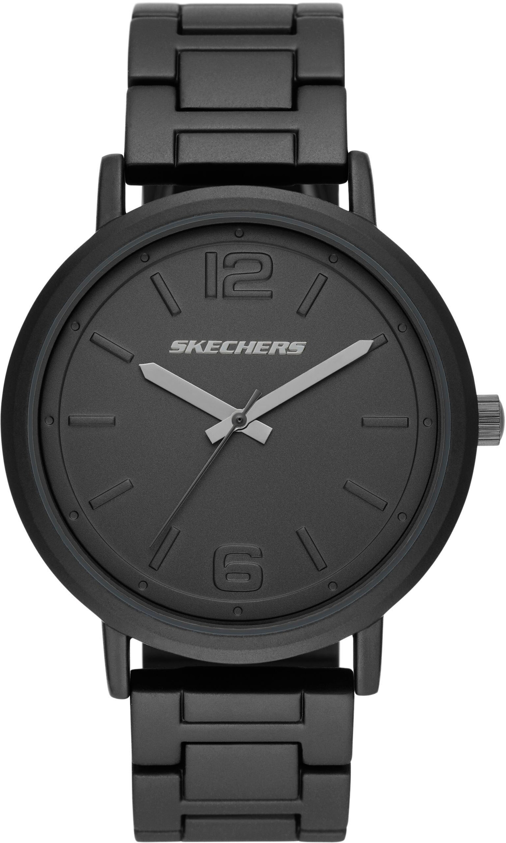 SKECHERS Analog Watch in Black: front