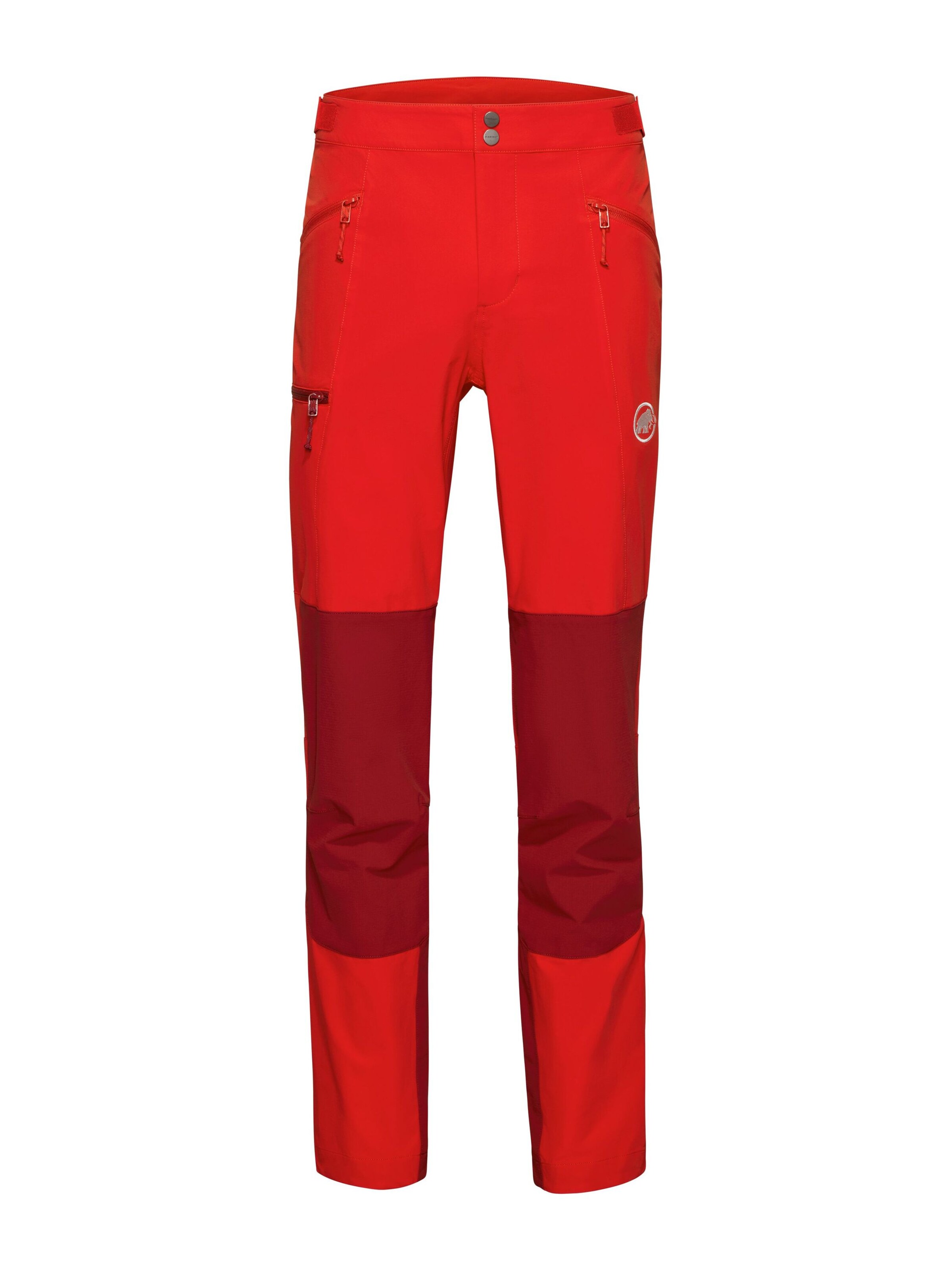 MAMMUT Regular Outdoor Pants in Red: front