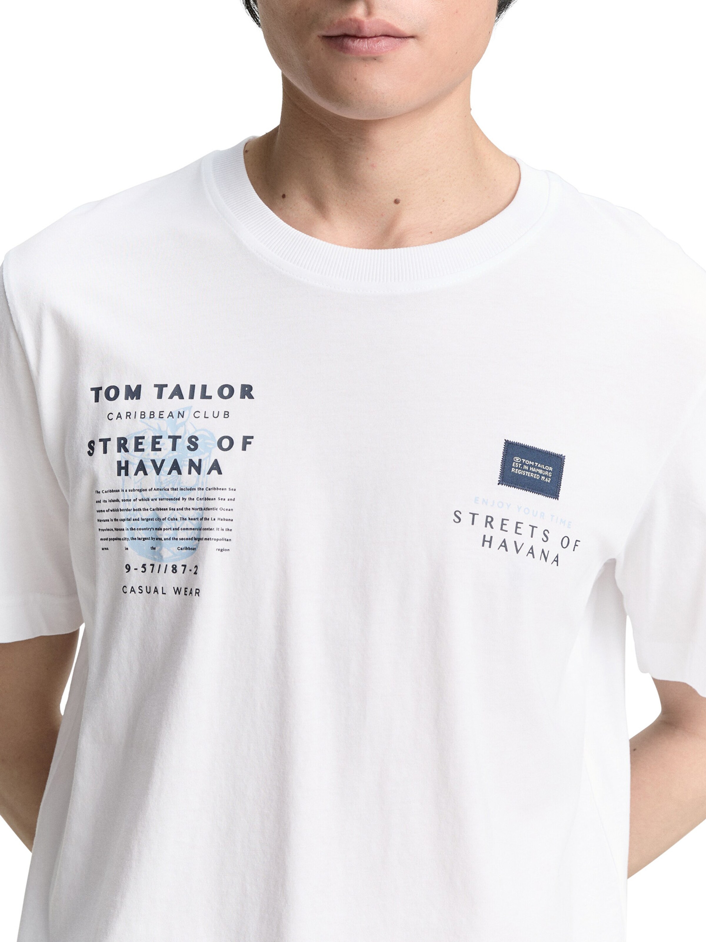 T-Shirt TOM TAILOR en blanc