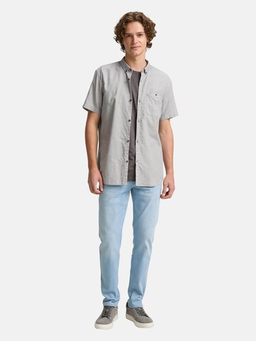 TOM TAILOR DENIM Regular Fit Hemd in Grau