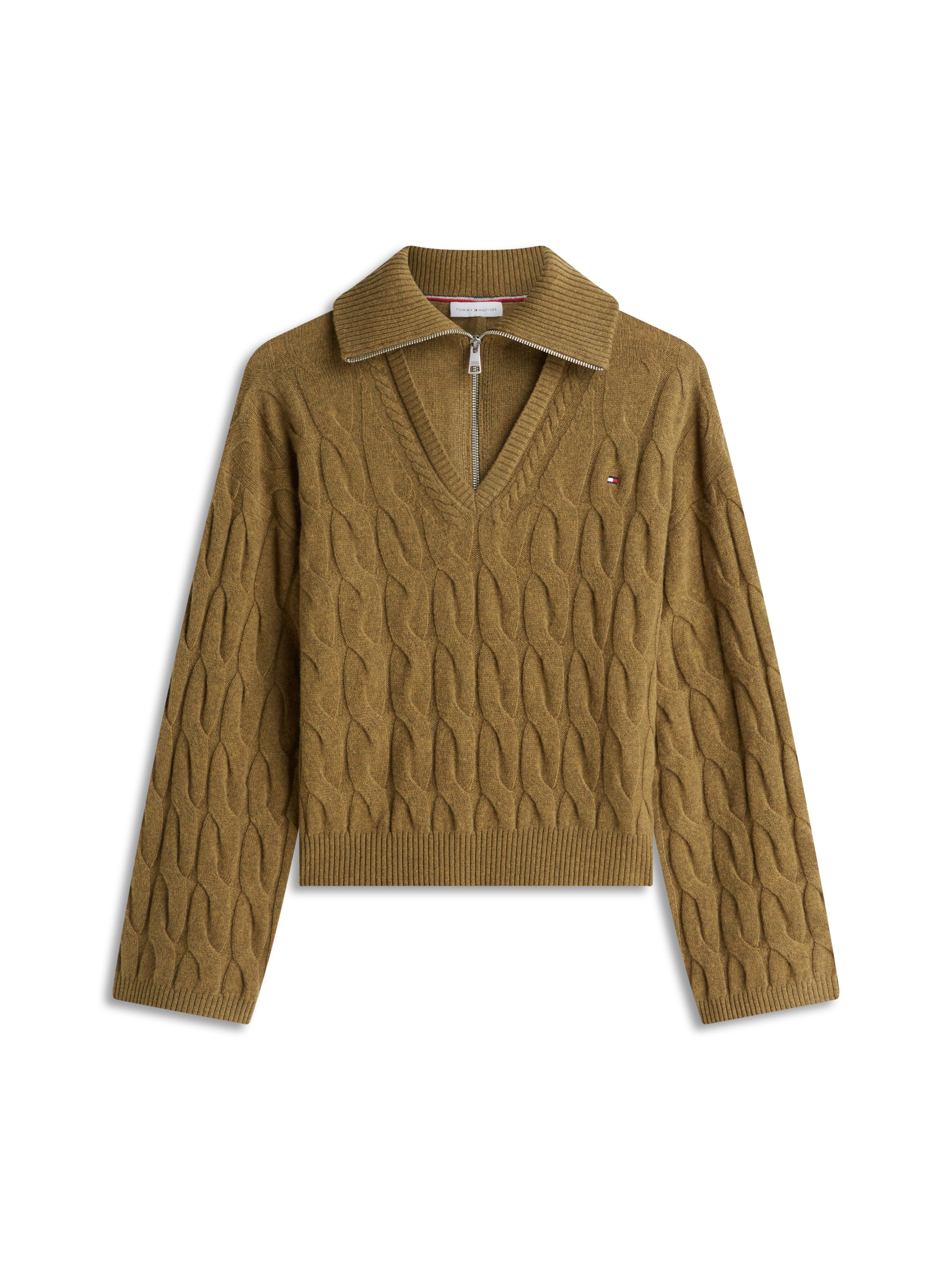 TOMMY HILFIGER - Jersey en verde: frente