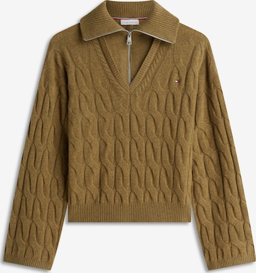 TOMMY HILFIGER Pullover in Grün: Vorderseite